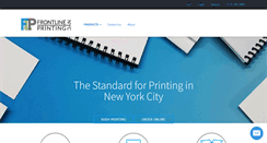 Desktop Screenshot of frontlineprintingnyc.com