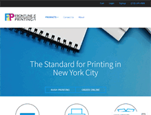 Tablet Screenshot of frontlineprintingnyc.com